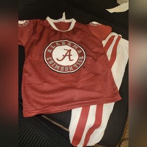 Alabama Crimson Tide Young Kids Football Uniform, Size Small (4-6 Years) NWOT